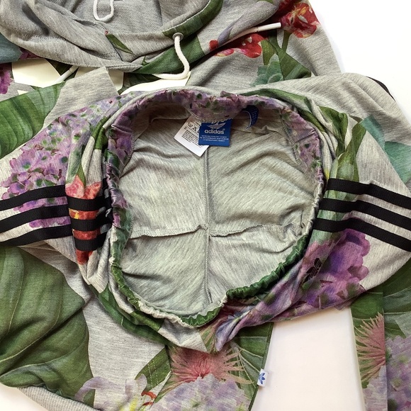 Adidas Original Floral Training Set Hoodie Leggings M Medium - Picture 16 of 16
